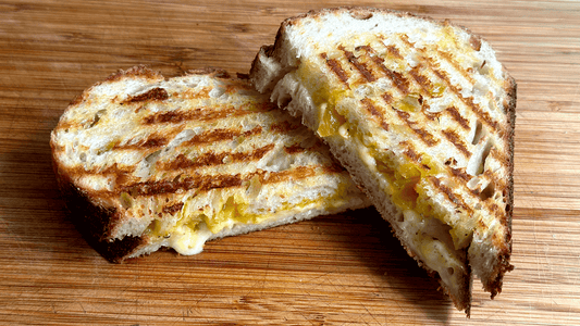 The Perfect Sourdough Grilled Cheese Sandwich