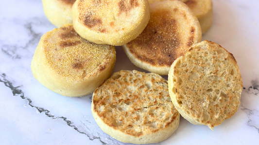 Easy Sourdough English Muffins